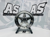 15” AS- APEX 4x100 & 4x114 MACHINE SILVER